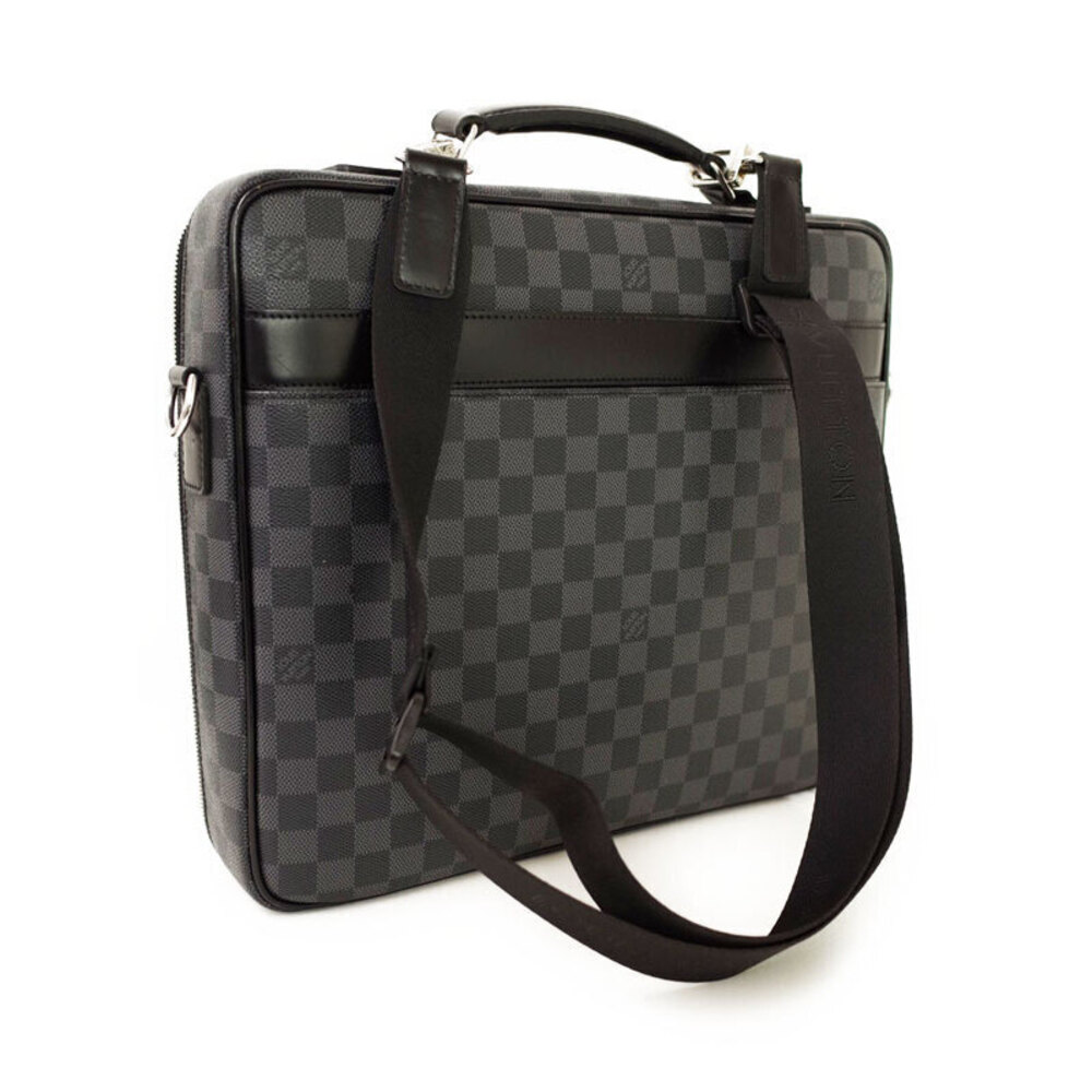 Louis Vuitton Black Graphite Steve Case Business Damier Bag Computer